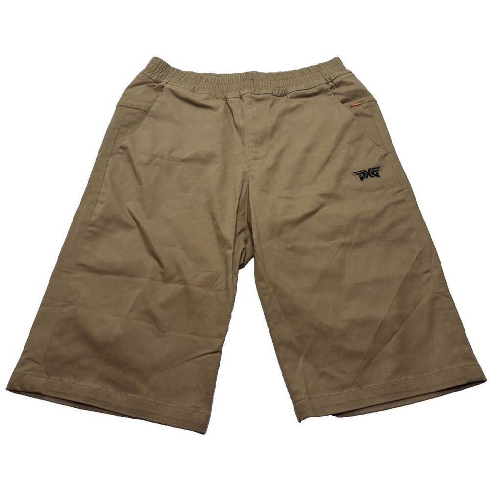 NWT Men's PXG Relaxed Stretch Waist Shorts 13" Size Small Khaki #MS22ABS0-03KH